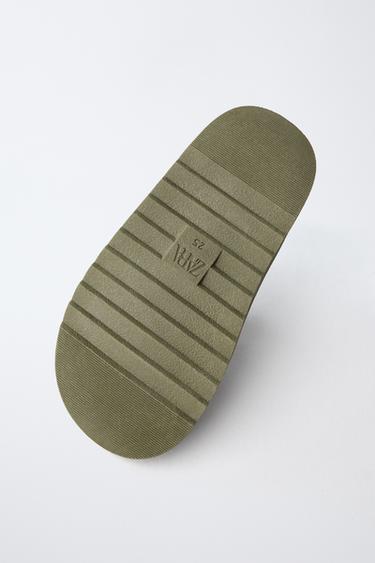 BUCKLED SANDALS - Khaki Green by Zara - Image 6