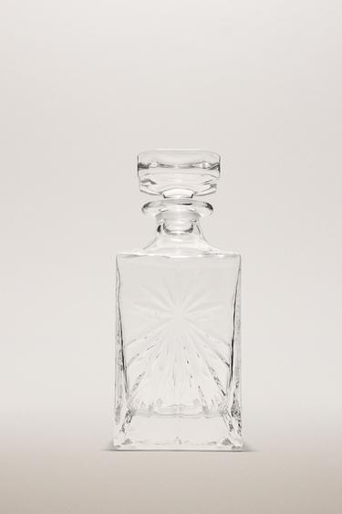 KRYSTALLINSK FLASKE MED DESIGN I RELIEF - 990 fra Zara