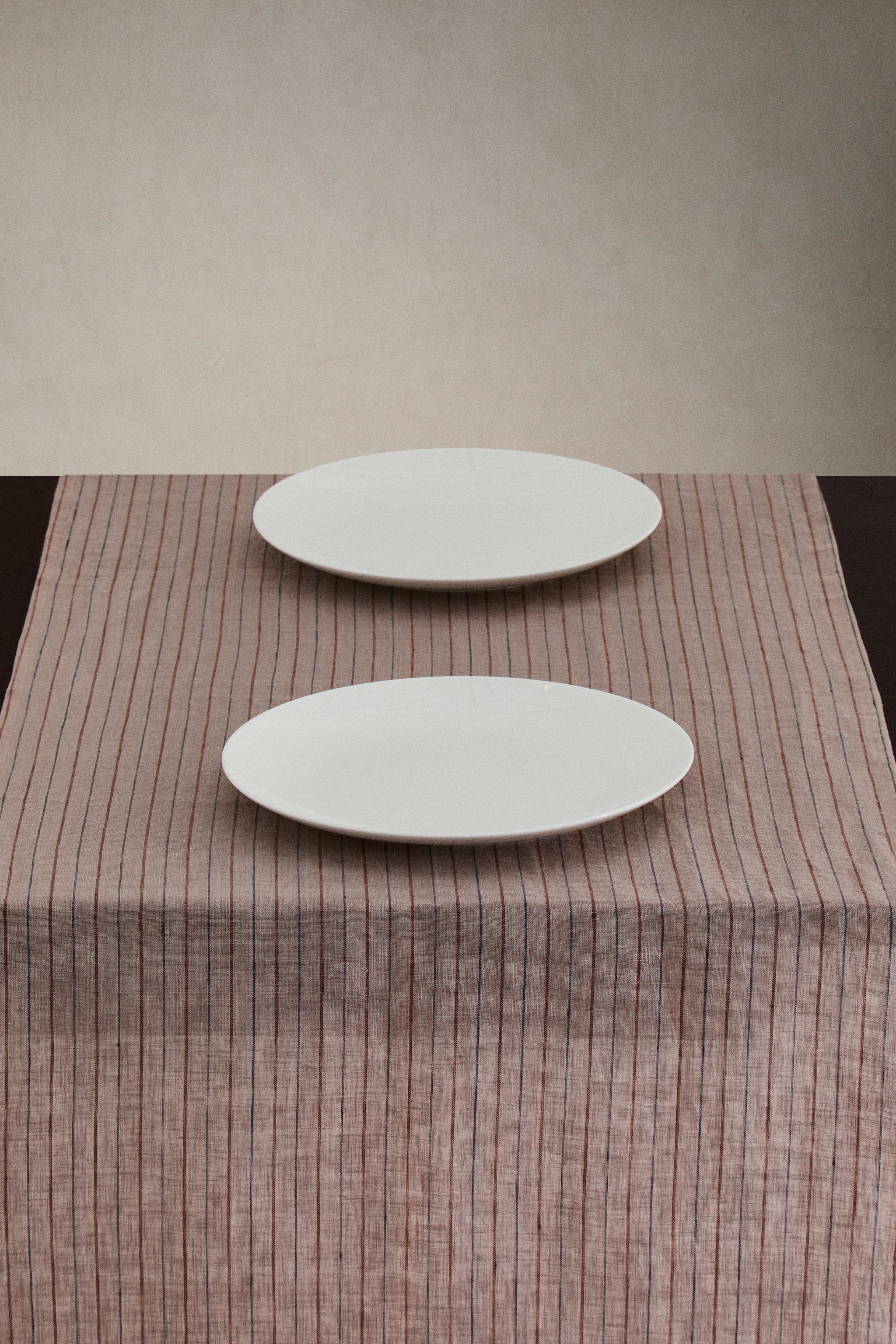 CHEMIN DE TABLE LIN RAYURES