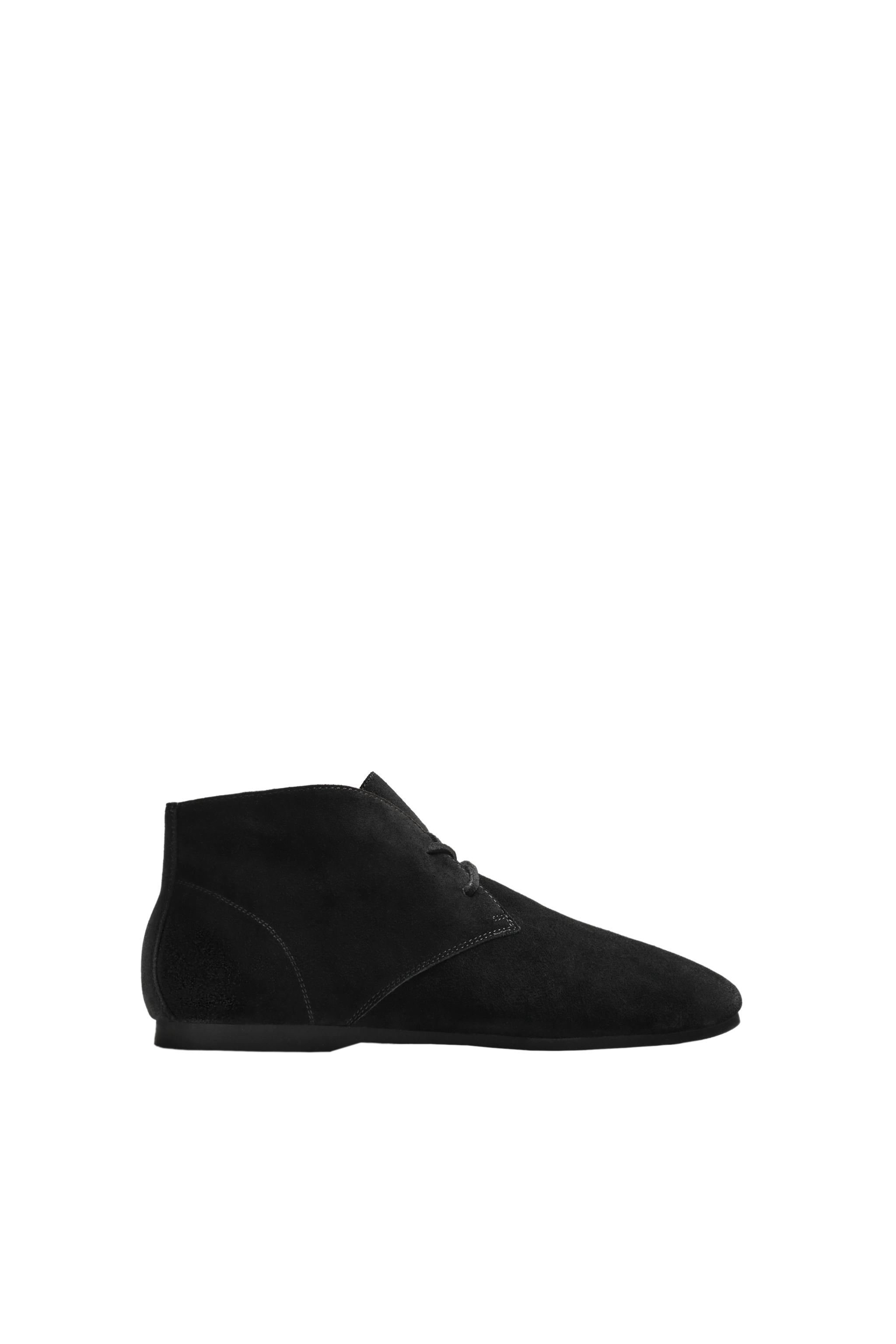 LEATHER BOOTS WITH VIBRAM® SOLE AARON LEVINE X ZARA - Black | ZARA
