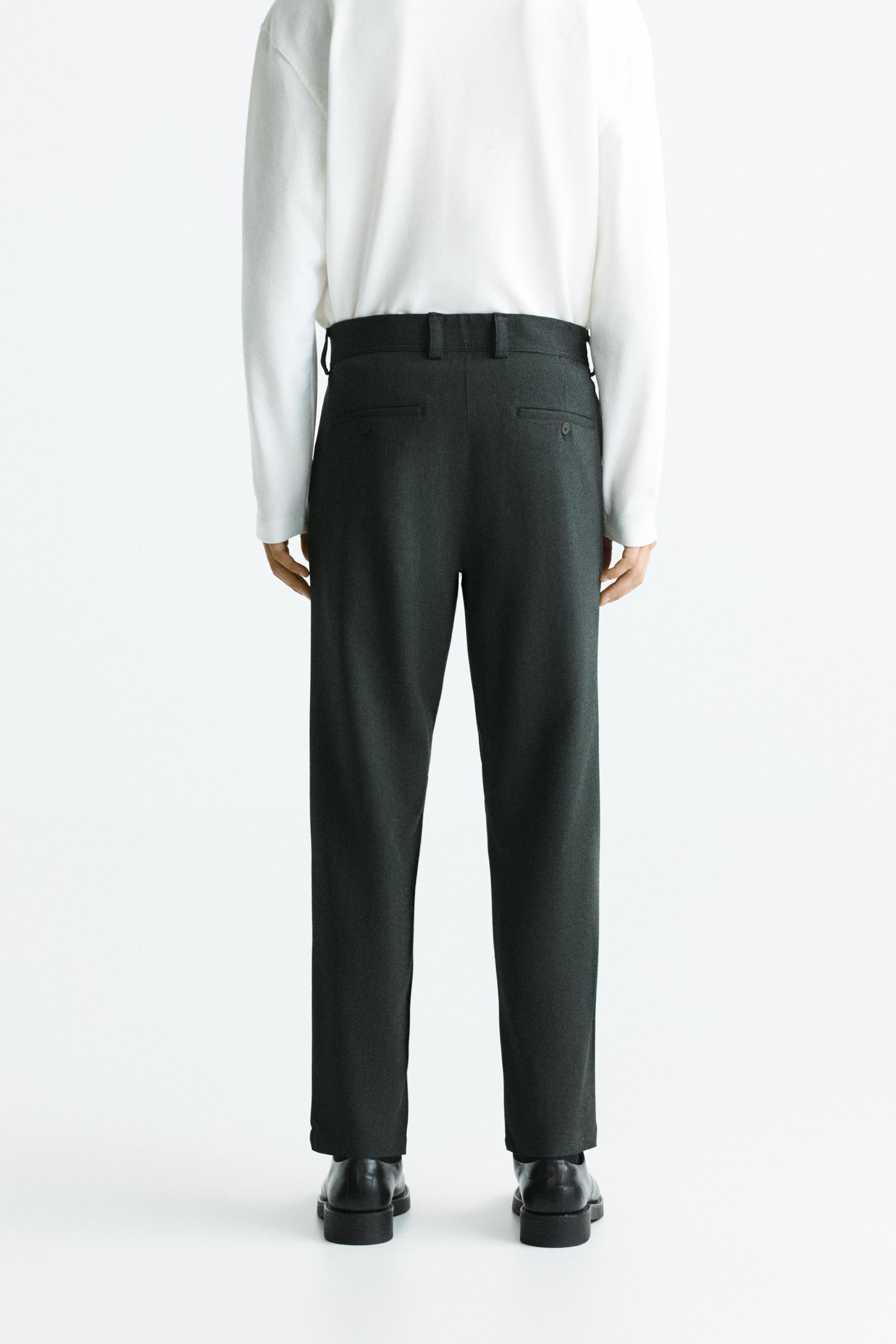 Zara Femme Pantalon Blanc Coton Stretch Coupe Slim Blanc Neuf sans  Etiquette
