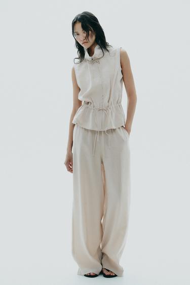 CHALECO FLUIDO AJUSTABLE - Hielo de Zara - Imagen 0