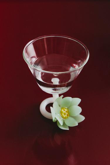 VERRE À VIN BOROSILICATE FLEUR - Vert de Zara - Image 5