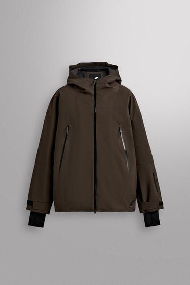УТЕПЛЕНА ГІРСЬКОЛИЖНА КУРТКА RECCO® WATERPROOF - Коричневий Zara