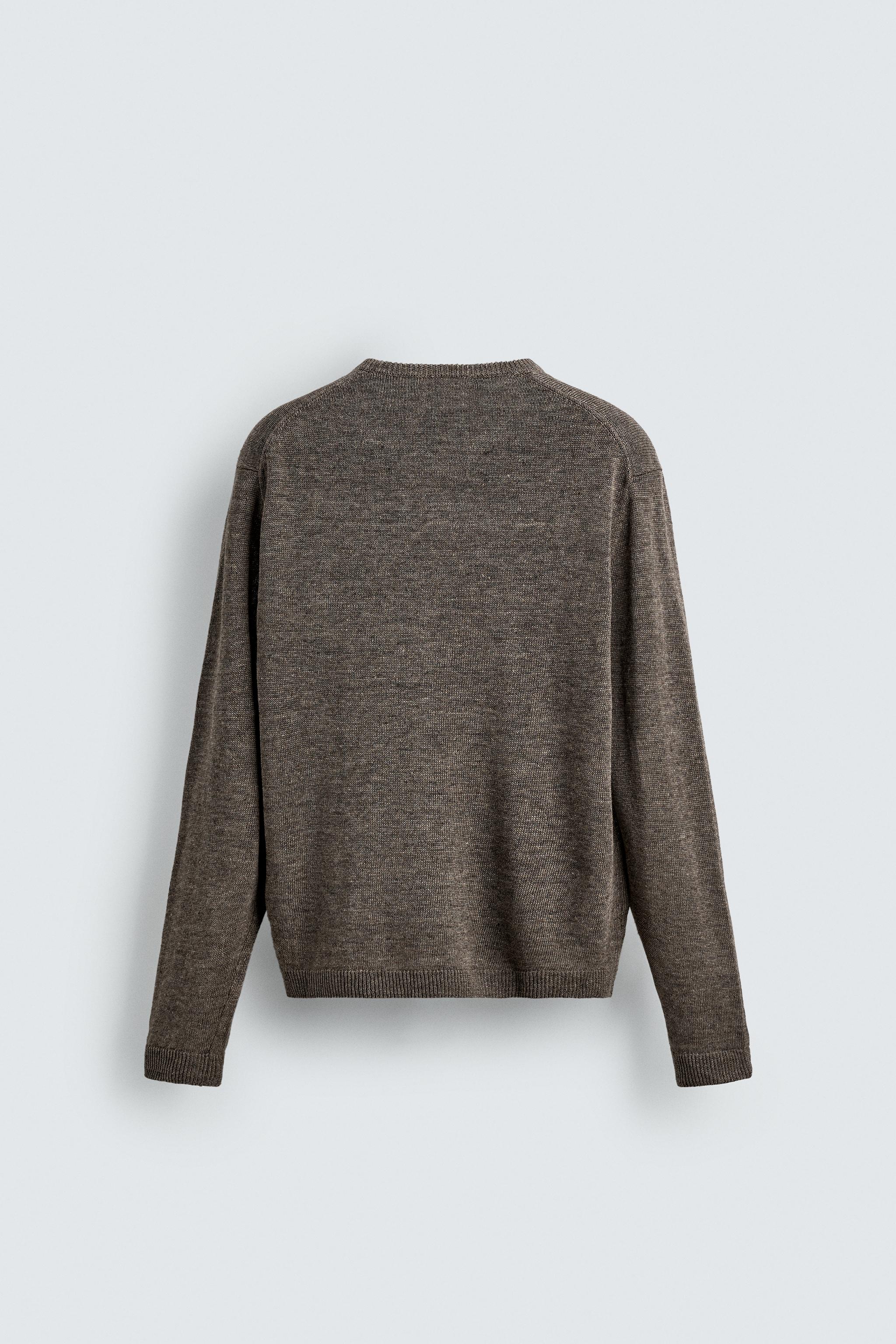 REGULAR FIT 100% LINEN JUMPER