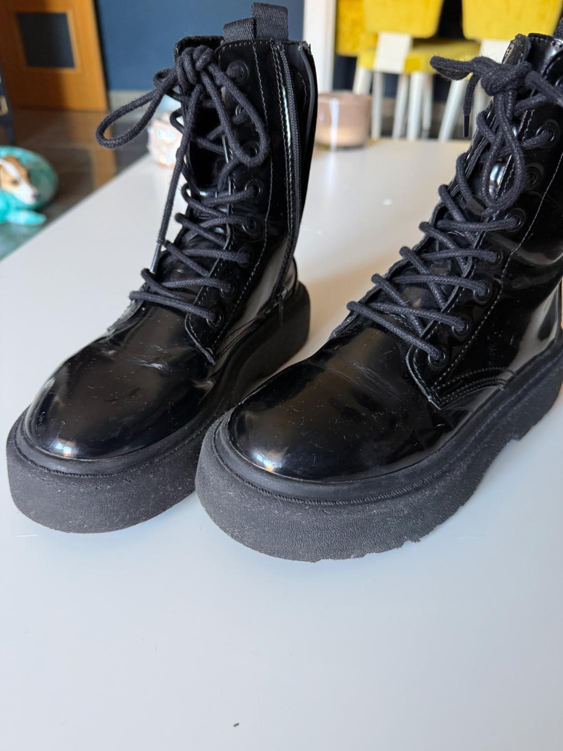 BOTAS NEGRAS TIPO MILITAR - Image 4