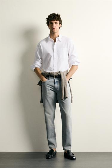 SLIM TAPERED ՋԻՆՍԵՐ - Կապույտ / Կանաչ Zara-ից