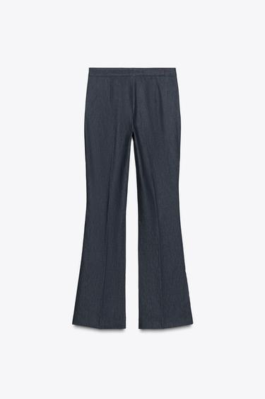 PANTALON SURPIQÛRES CONTRASTE - Indigo de Zara - Image 6
