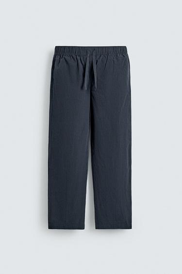 STRIPED PYJAMA SET - Navy blue by Zara