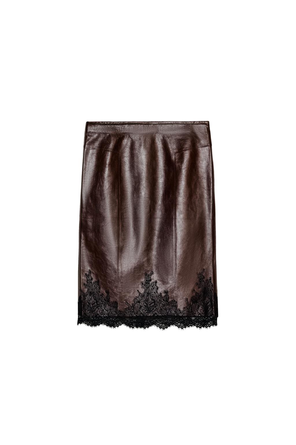 LEATHER LACE SKIRT ZW COLLECTION LIMITED EDITION - image 3