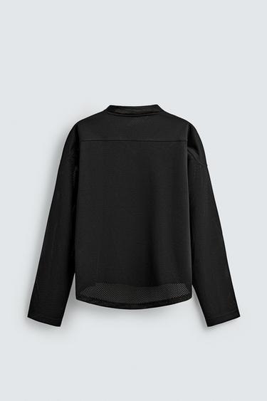 T-SHIRT STRUCTURÉ HOCKEY - Noir de Zara - Image 7