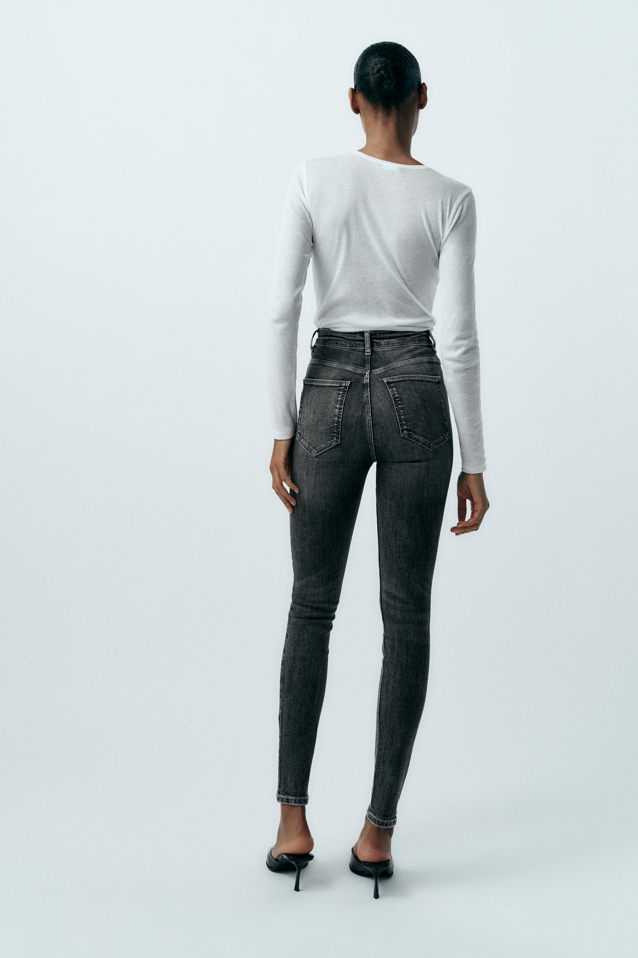 SCULPTED HIGH RISE TRF SKINNY JEANS - Navy blue | ZARA Canada