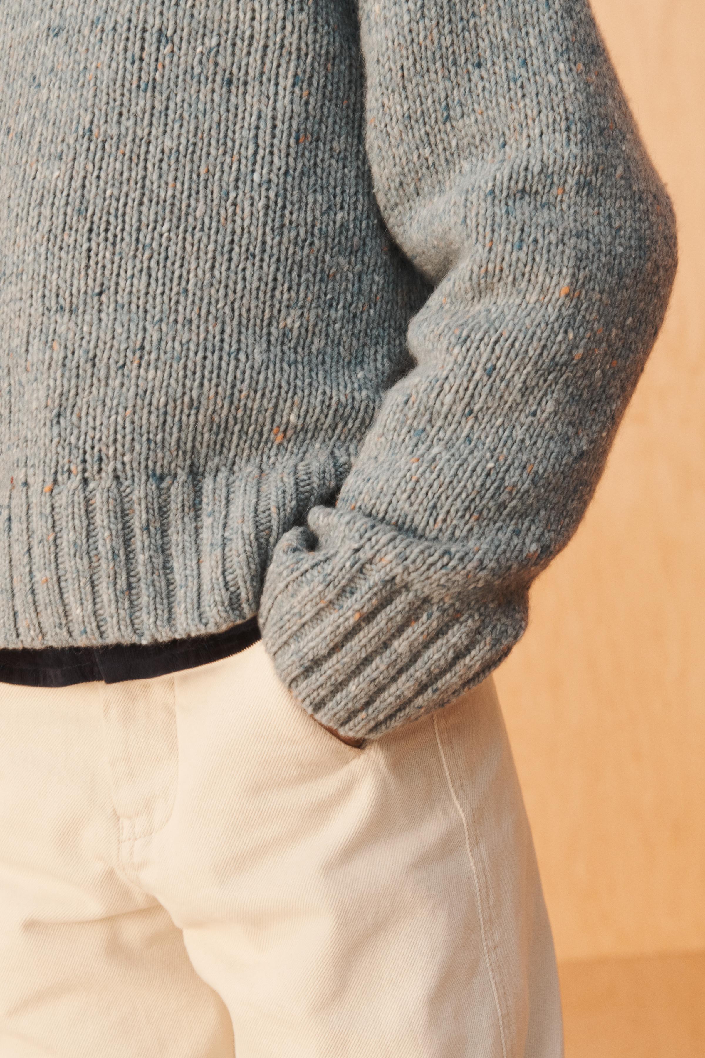 LIMITED EDITION WOOL KNIT POLO SWEATER