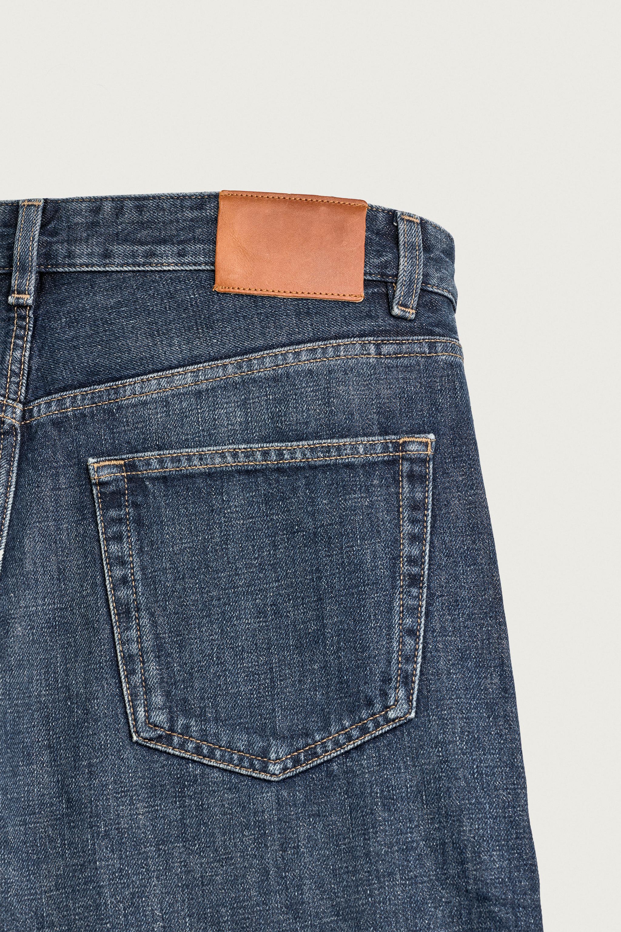 Мужские джинсы Zara LOOSE FIT CROPPED JEANS — фото 9