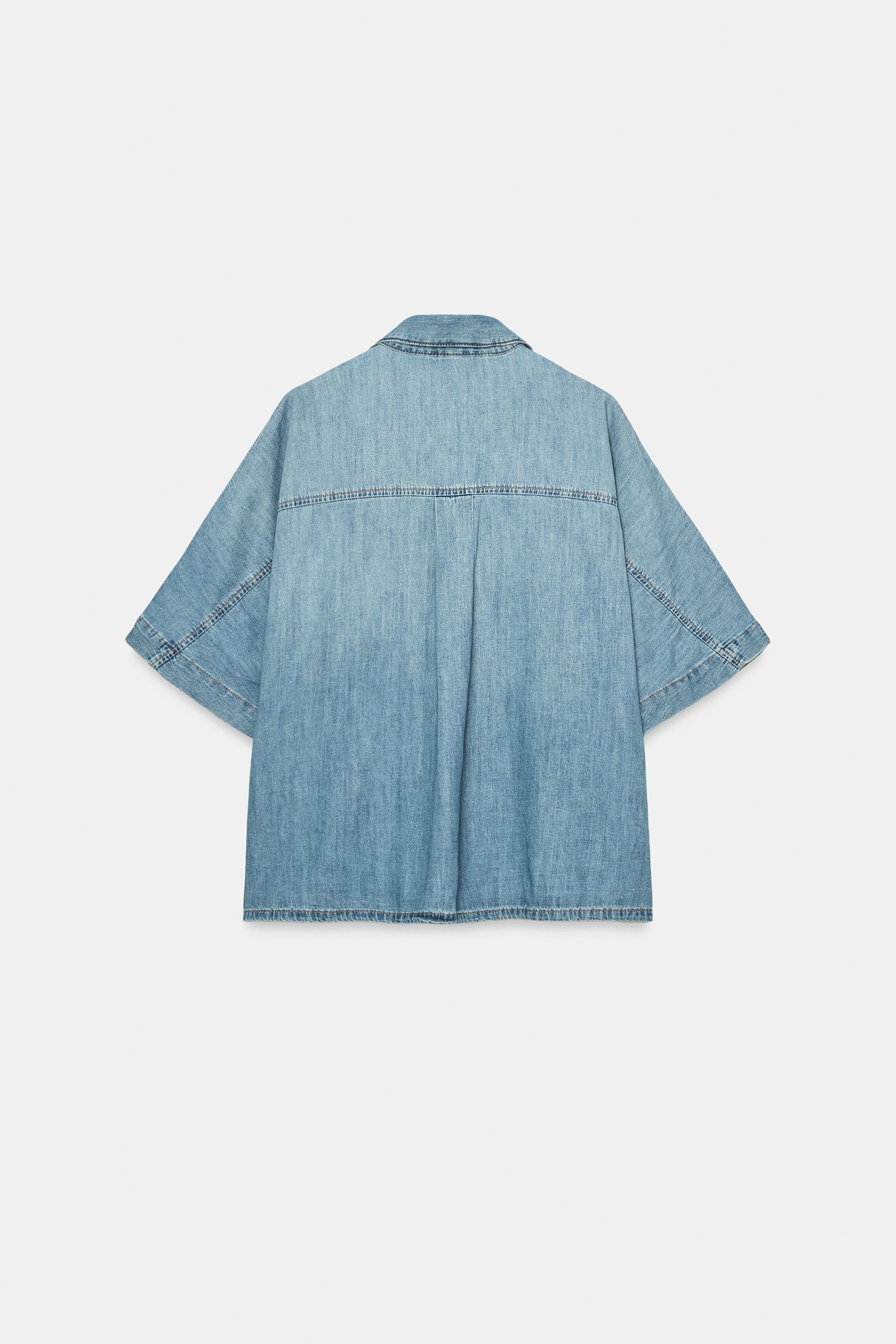 SHORT SLEEVE TRF DENIM SHIRT