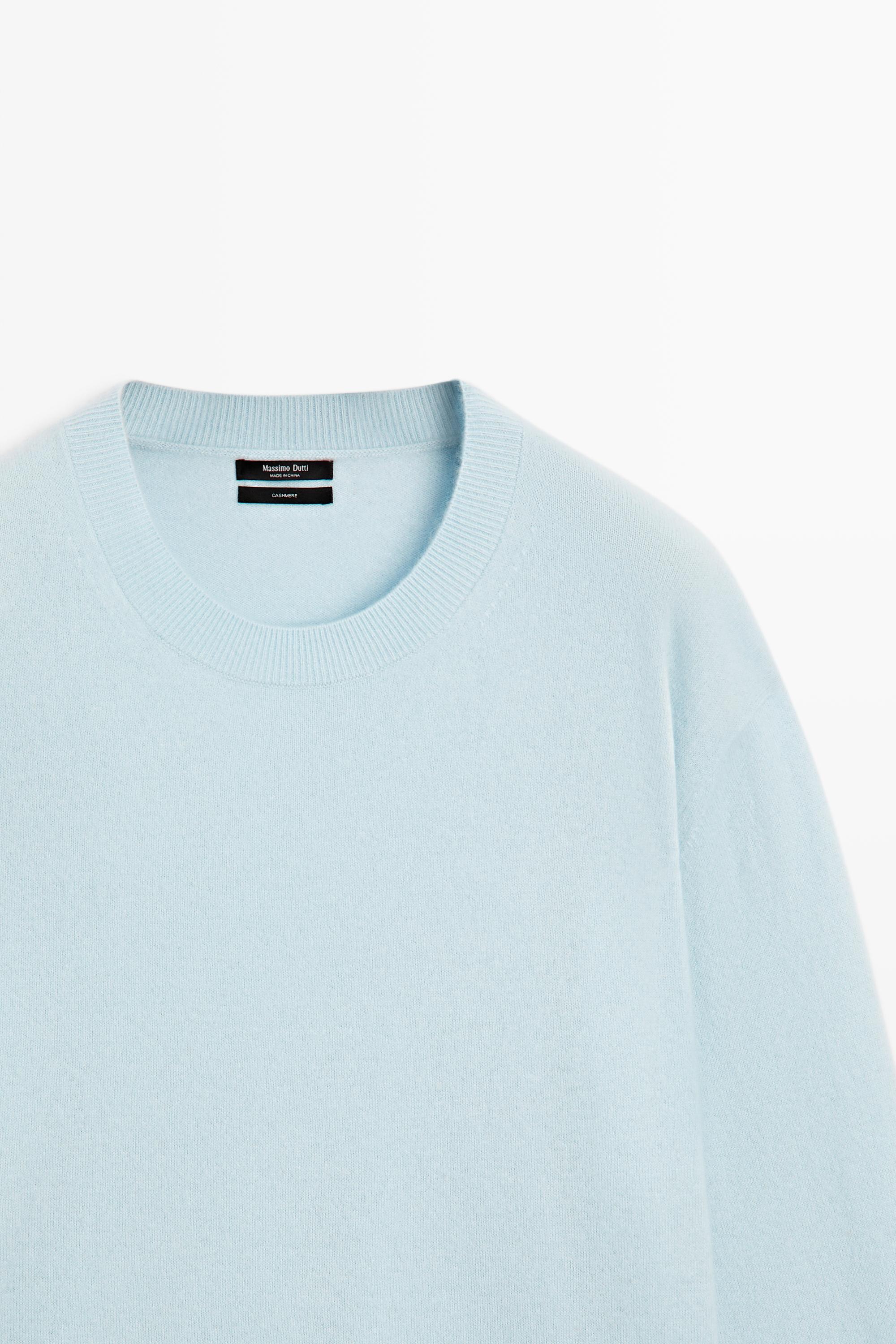 100% cashmere long sleeve sweater