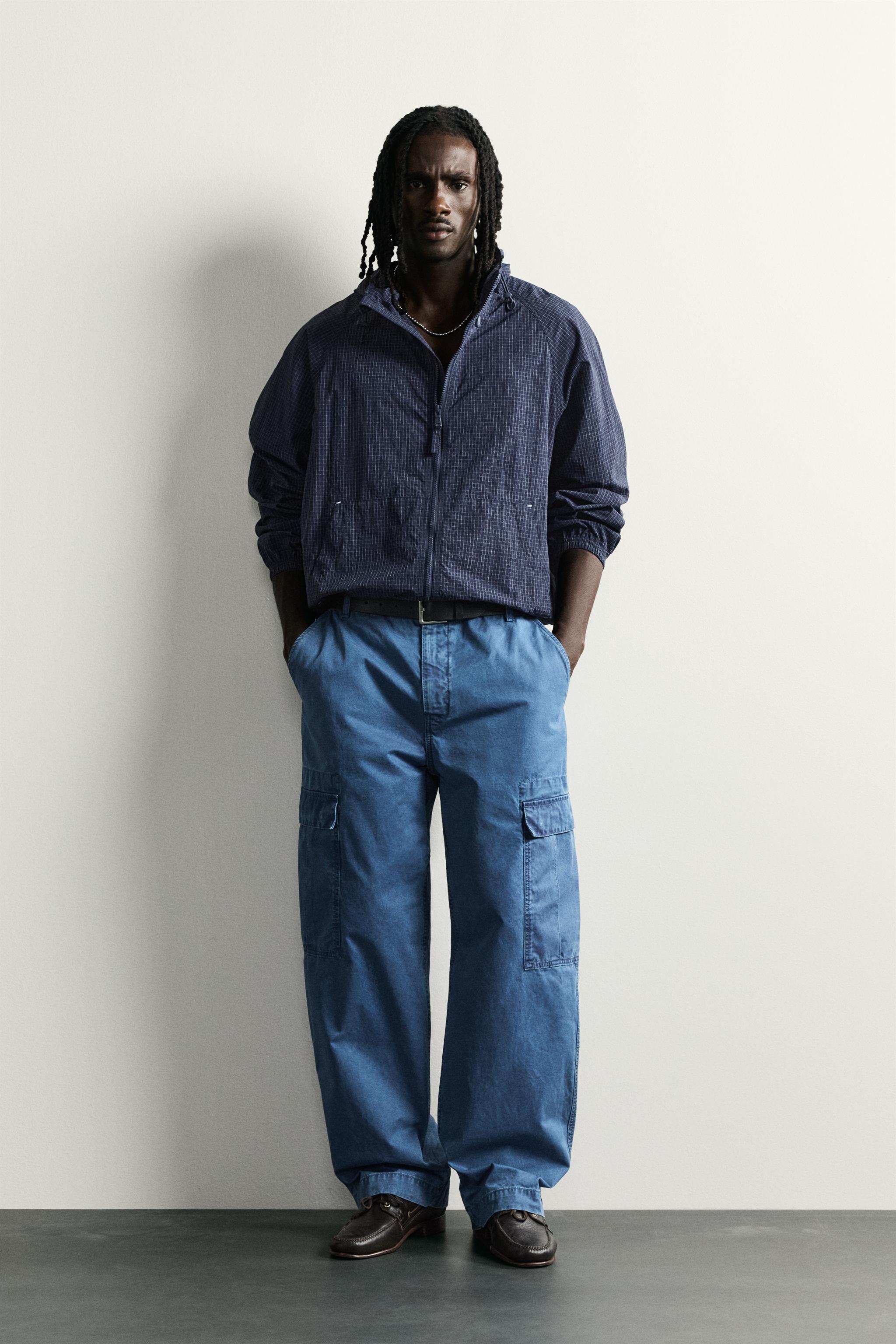 HOODIE WINDBREAKER JACKET - Navy blue | ZARA United States