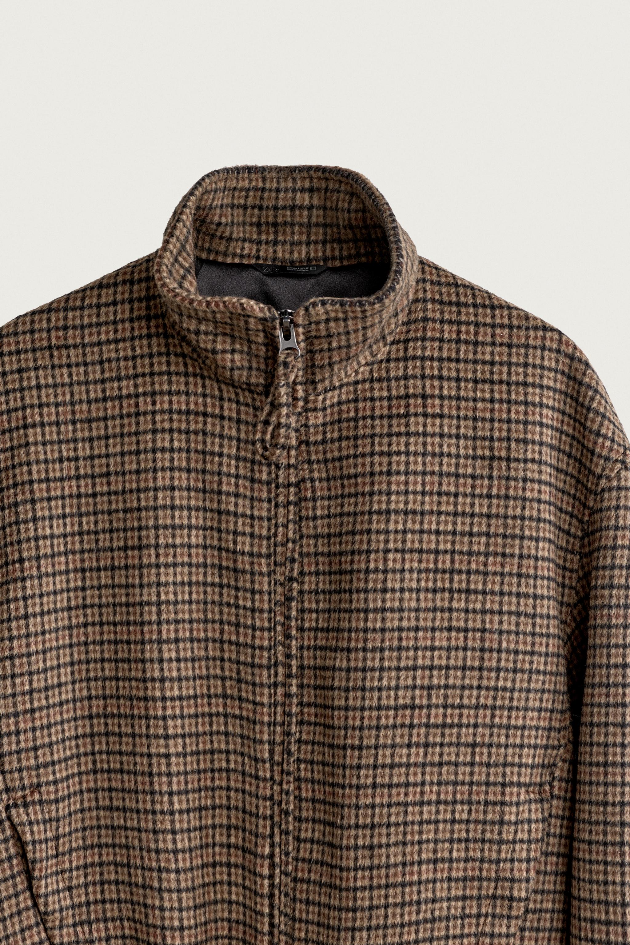 Blouson matelassé à carreaux