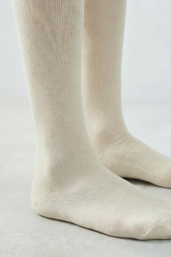 2-PACK OF PLAIN TIGHTS - Sand by Zara - Image 0