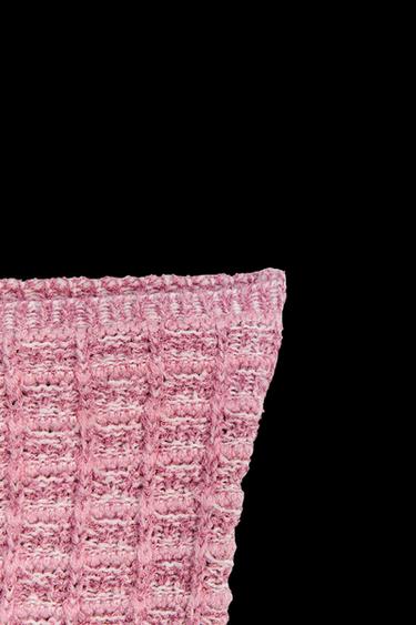 HIGH-WAIST STRETCH MINI SKIRT - Pink marl by Zara