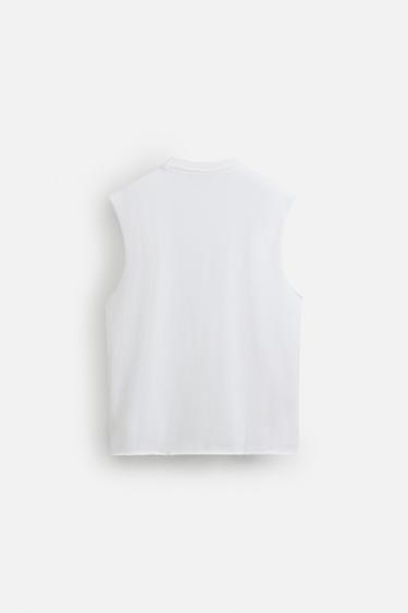 DÉBARDEUR EN MAILLE - Blanc de Zara - Image 7