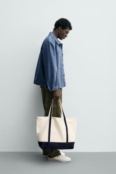 BLOUSON REGULAR FIT À POCHES - Bleu de Zara - Image 3