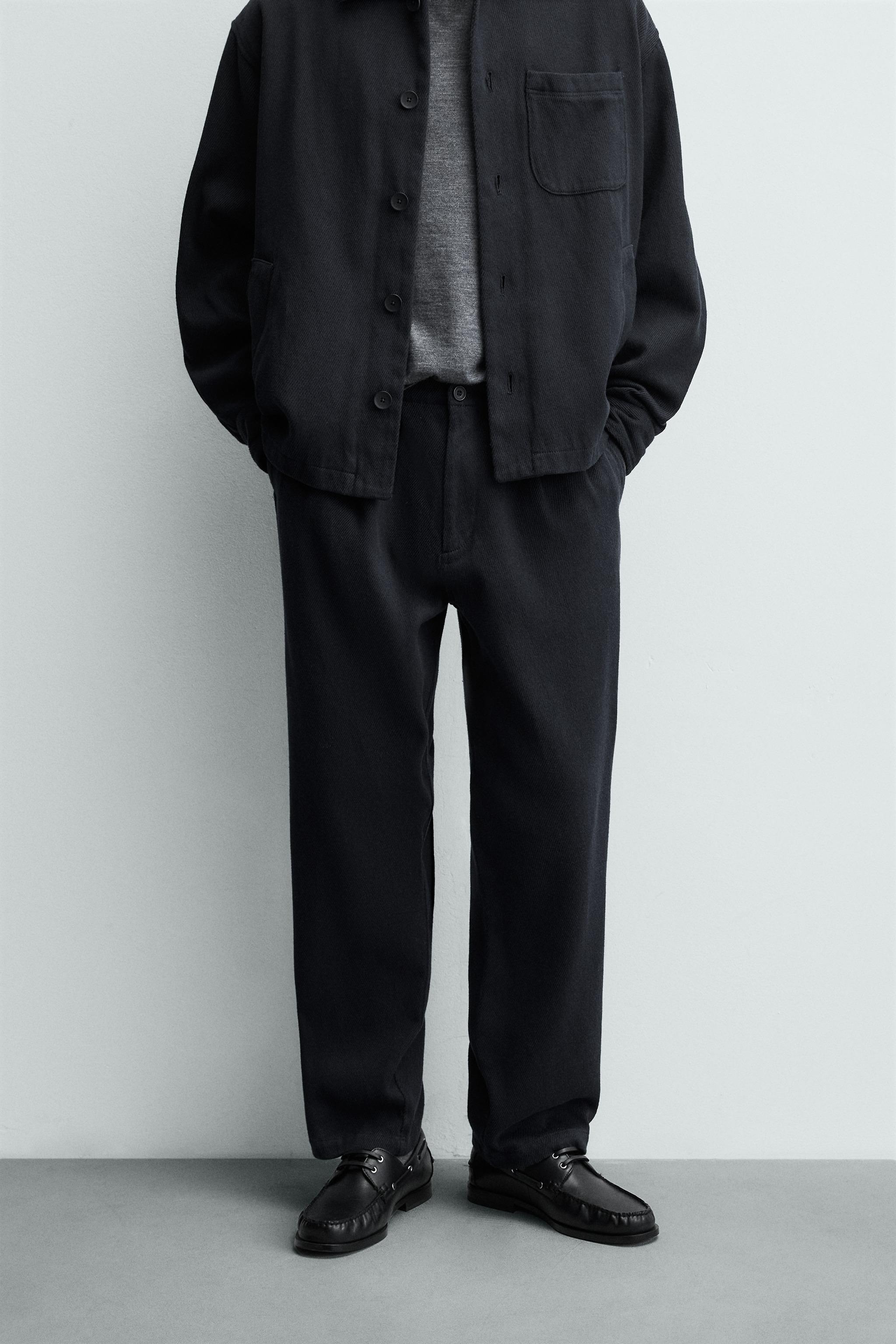 REGULAR FIT TWILL PANTS