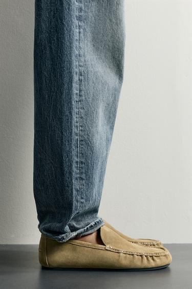 MOCASÍN PIEL - Beige de Zara - Imagen 0