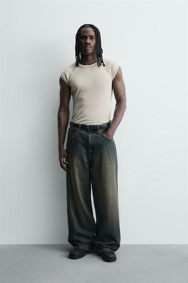 JEANS BAGGY FIT - Azul / Verde de Zara