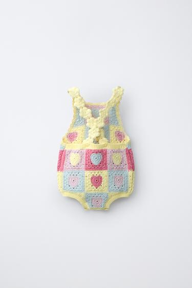 BODY EN MAILLE À CŒURS - Multicolore de Zara - Image 1