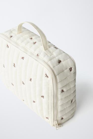 FLORAL BRIEFCASE - Ecru White by Zara - Image 2