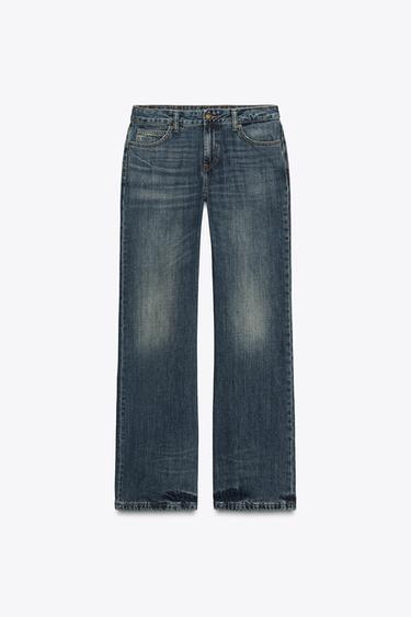 JEANS ZW COLLECTION BOOTCUT TIRO BAJO - Azul de Zara
