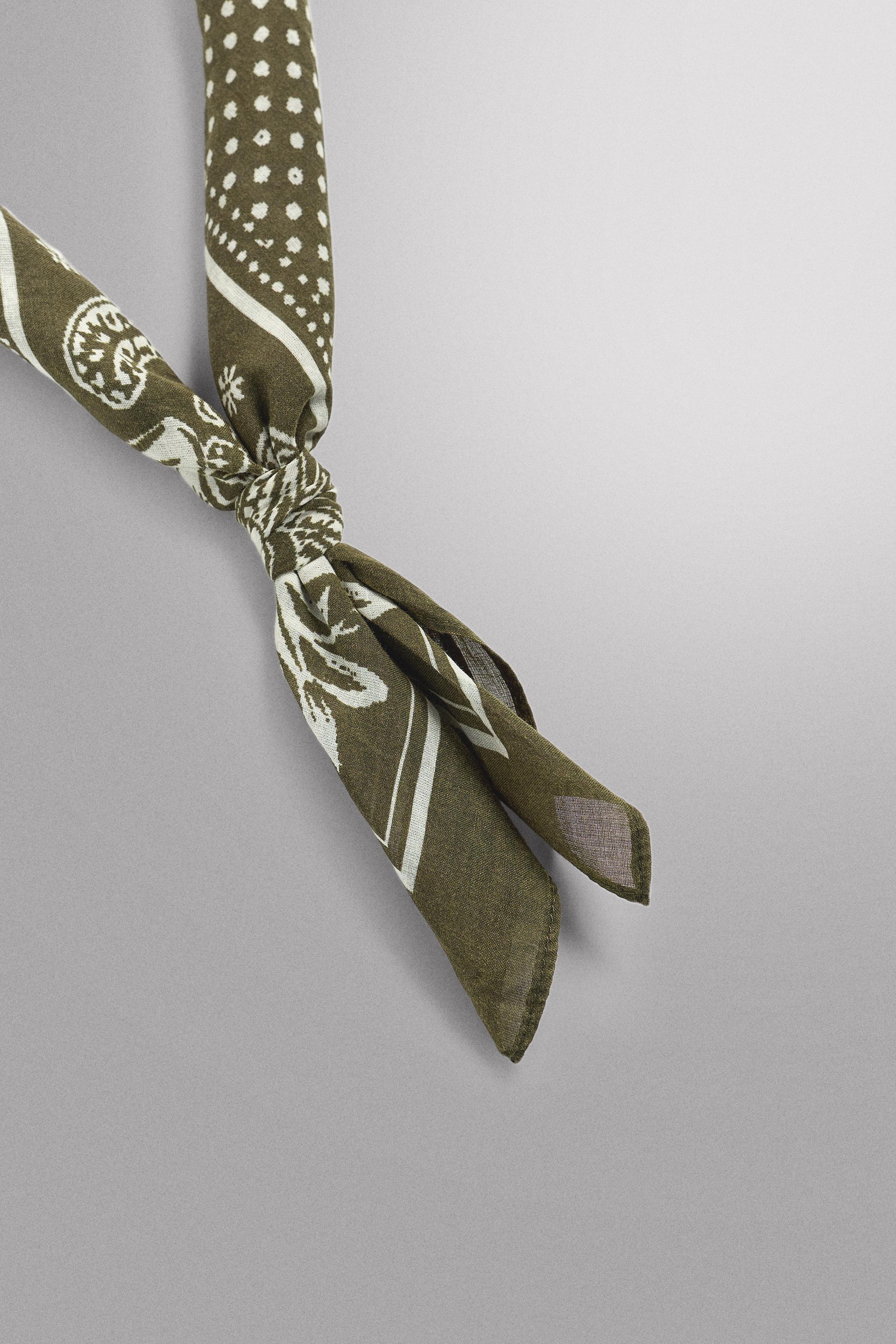 BANDANA À IMPRIMÉ GÉOMÉTRIQUE