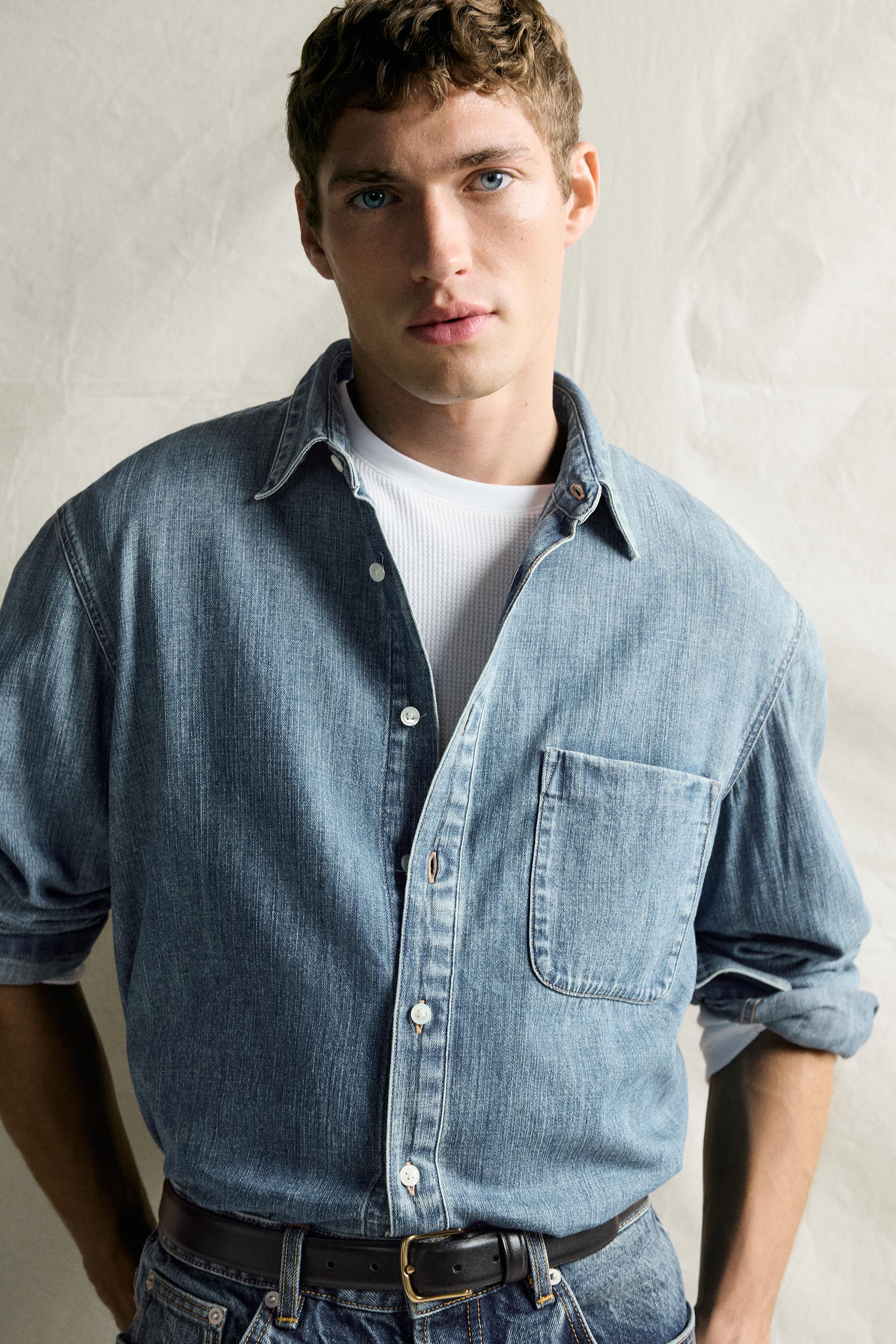 REGULAR FIT DENIM SHIRT