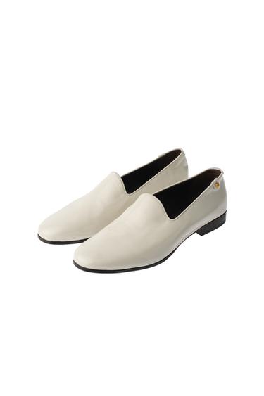 MOCASSINI IN PELLE VERNICIATA WILLY CHAVARRIA X ZARA - Bianco écru di Zara