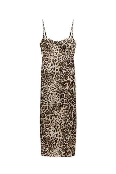 ANIMAL PRINT MIDI DRESS