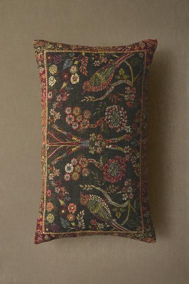 BIRD CUSHION COVER - Blue by Zara - Image 4