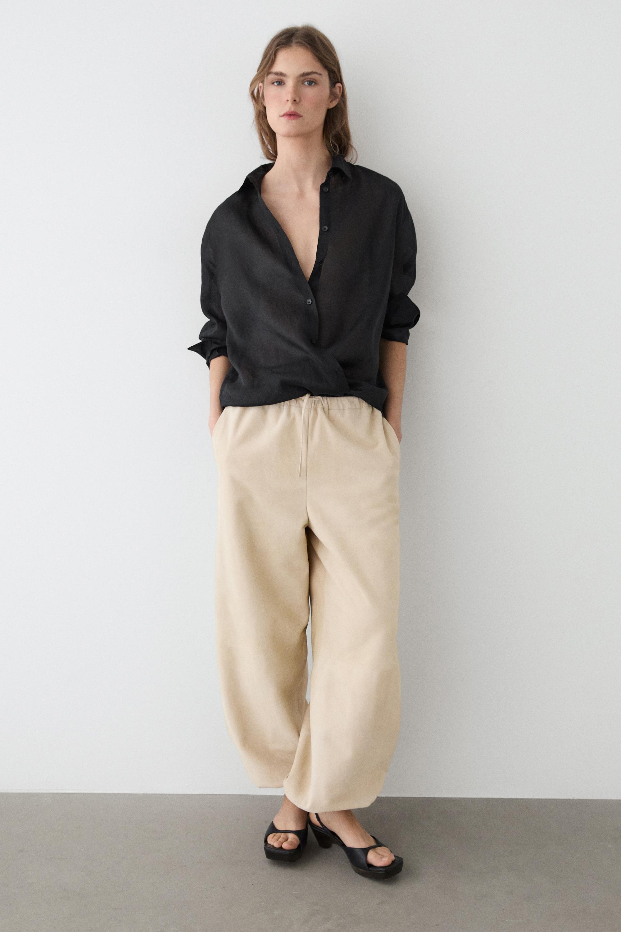 Flowing 100% ramie shirt
