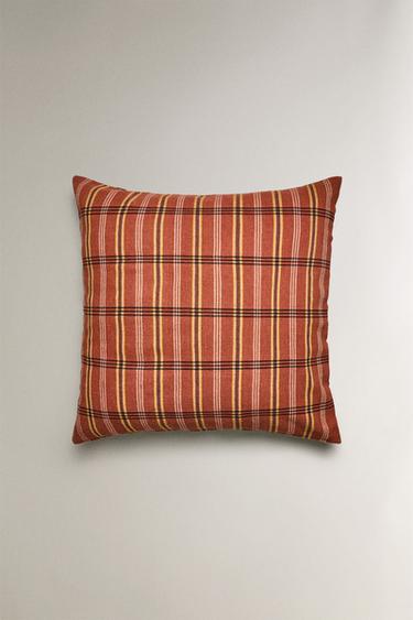 STRIPED FLOOR CUSHION X COLLAGERIE - Brown by Zara - Image 0