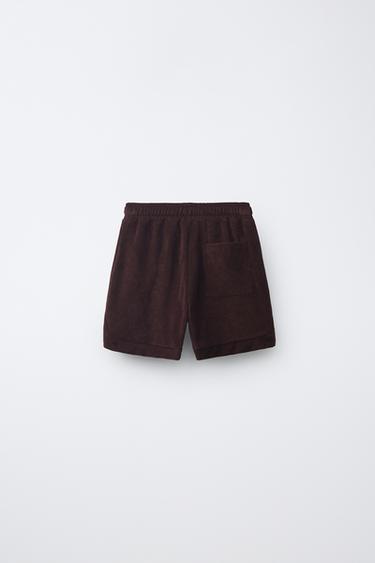 SHORT EFFET SERVIETTE - Marron de Zara - Image 1