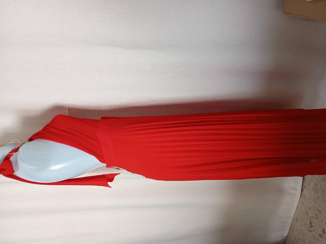 PLEATED HALTER DRESS - Image 4
