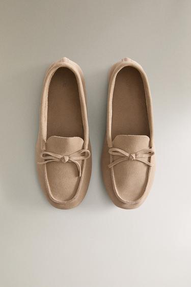 LEATHER MOCCASINS - Brown by Zara - Image 2