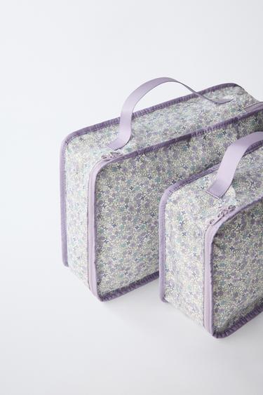LOT DE CLASSEURS DE VOYAGE À FLEURS - Violet mauve de Zara - Image 2