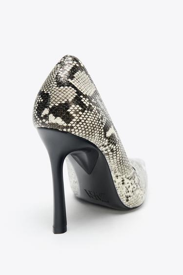 CHAUSSURES À TALONS IMPRIMÉ ANIMALIER - Serpent de Zara - Image 3