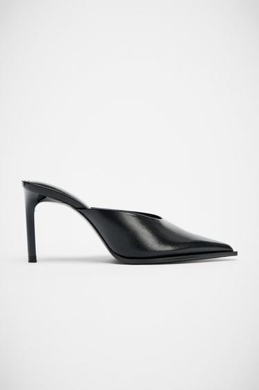ZAPATO TACÓN DESTALONADO - Negro de Zara