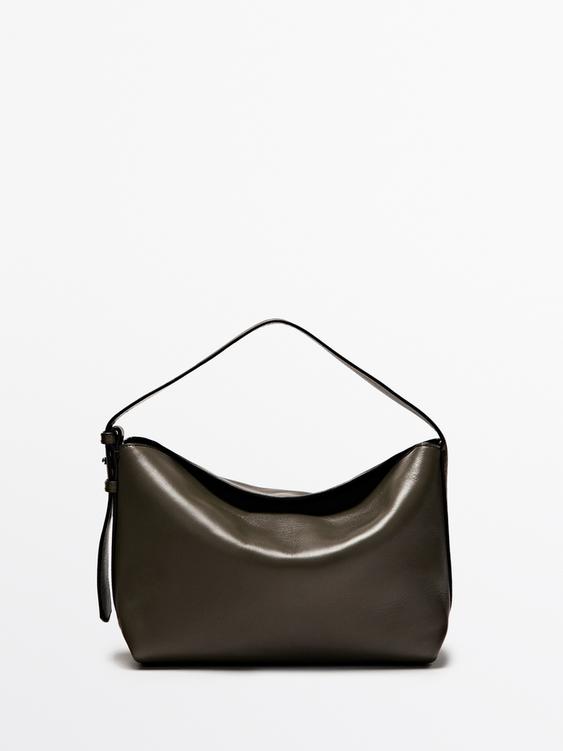 Small nappa leather shoulder bag