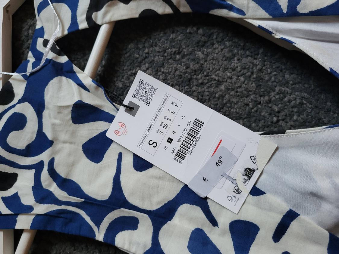 PRINTED CROSSOVER DRESS - Image 5