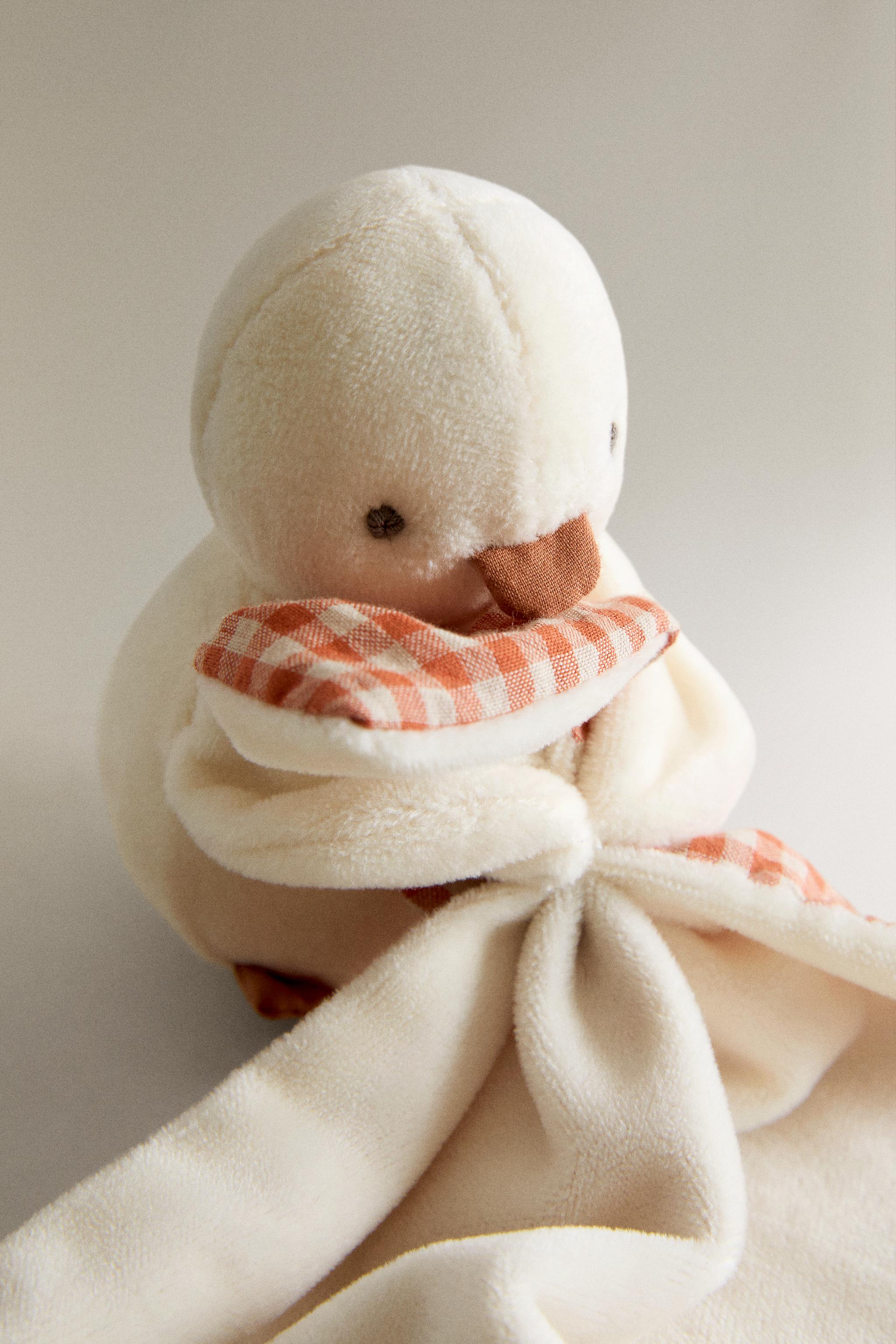 KIDS' DUCKLING CUDDLY SOFT TOY — Yellow