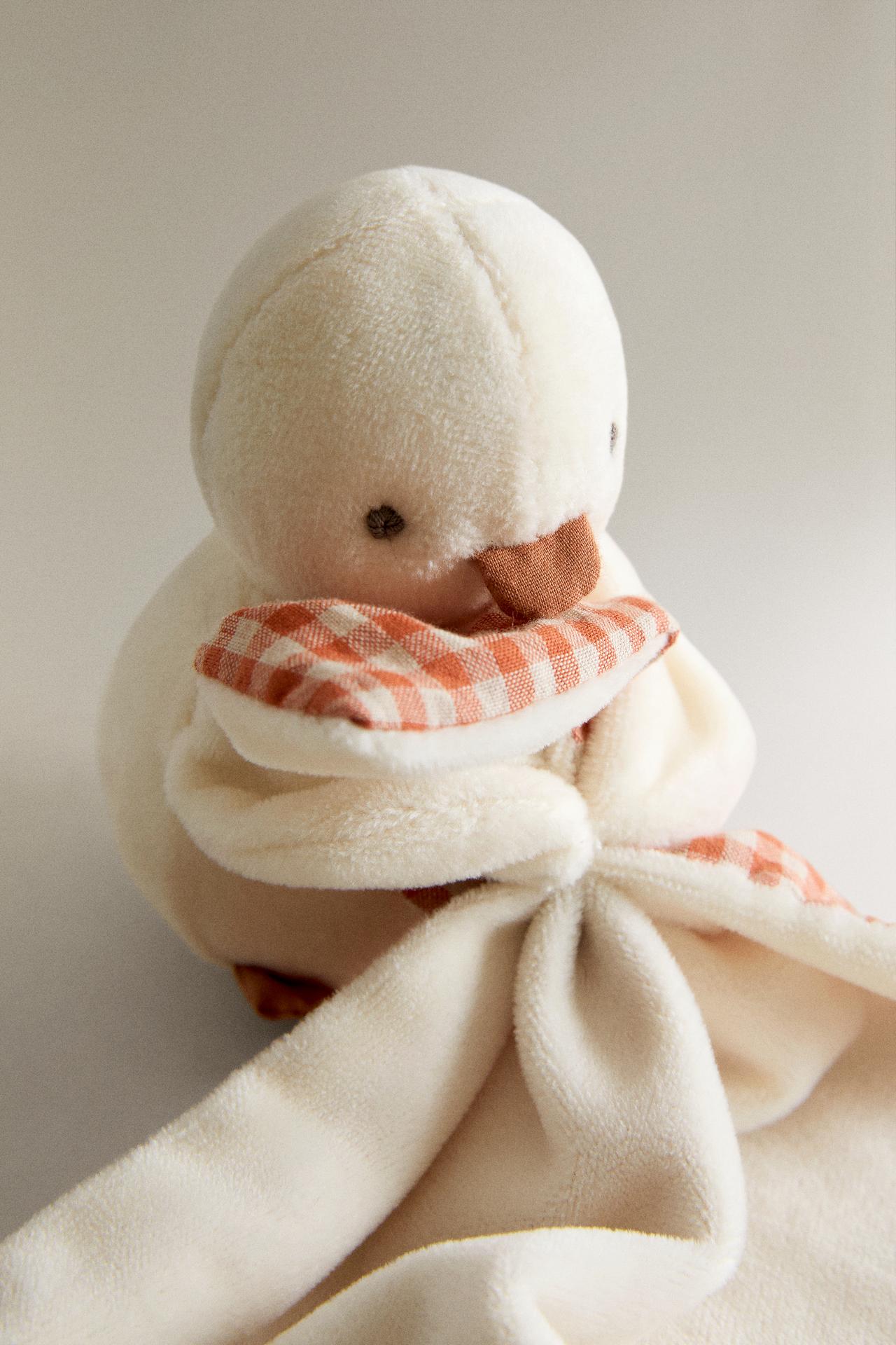 KIDS' DUCKLING BLANKET TOY — Yellow