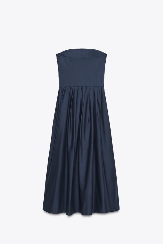 VESTIDO POPELÍN PALABRA DE HONOR